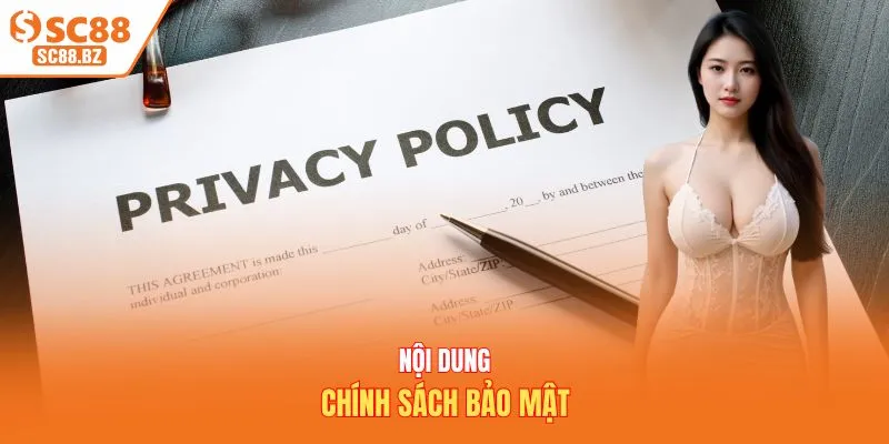 Nội dung chính sách bảo mật